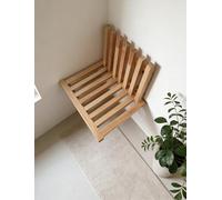 Générique Chaise Pliante Murale, Tabouret en Bois Massif, Banc de Porte, Repose-Pieds, siège de Douche, Tabouret de Salle de Bain Pliable for Tout Le Monde(Wood)
