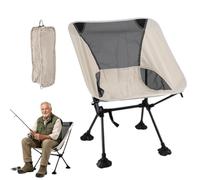Générique Chaise Pliante Siège Haut Pliable Respirant Stable avec Sac | Chaise de Plage Pliante en pour Plage Extérieur Randonnée Pêche Parc