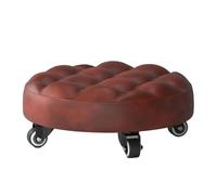 Générique Chaise Roulante Basse - Revêtement en Cuir PU, 4 Roues Polyvalentes | Idéale pour L'entretien D'ateliers, Le Ménage, Le Jardinage Et L'organisation De Votre Espace De Travail.