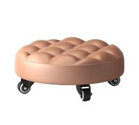 Générique Chaise Roulante Basse - Revêtement en Cuir PU, 4 Roues Polyvalentes | Idéale pour L'entretien D'ateliers, Le Ménage, Le Jardinage Et L'organisation De Votre Espace De Travail.