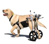 Générique Chaise roulante pour chien, aide à la marche pour berger allemand et labrador/chariot avec 2 roues, support de jambe ajustable pour chien, aide à la mobilité,M