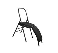 Générique Chaise Yoga avec Support Lombaire Amovible, Chaise d'inversion d'équilibre, capacité Charge élevée, for Utilisation au Bureau, à Domicile, événements(Black)