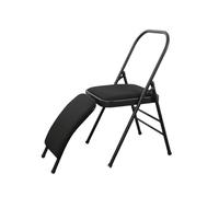 Générique Chaise Yoga Portable Maison, avec Support Lombaire, Support et Dossier à Double Traverse, Chaise d'entraînement d'équilibre(Color 2)