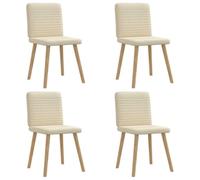 Générique Chaises à Manger Lot de 4 crème Tissu,Chaises de Cuisine,33.6KG-3315251
