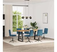 Générique Chaises à Manger Lot de 6 Bleu Velours,Chaises de Cuisine,57KG-3315707