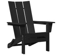Générique Chaises Adirondack Pliables 2 pcs Noir 74,5x80,5x90 cm HDPE,Chaises de Jardin,33.84KG-3335820
