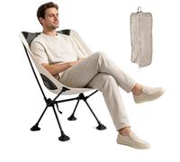 Générique Chaises de Camping Pliable Stable Haut avec Filet | Chaise de Camping Pliable pour Plage Randonnée Extérieur Pique-Nique Concert Sac à Dos