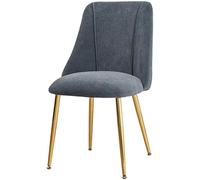 Générique Chaises de Cuisine et de Salle à Manger, Chaise de comptoir à Usage Domestique, Dossier en Flanelle for Loisirs, Maquillage, Nail Art, Banquet, négociation(Gray,Gold Legs)