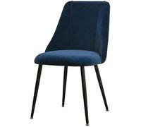 Générique Chaises de Cuisine et de Salle à Manger, Chaise de comptoir à Usage Domestique, Dossier en Flanelle for Loisirs, Maquillage, Nail Art, Banquet, négociation(Blue,Black Legs)