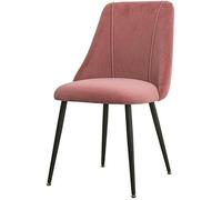 Générique Chaises de Cuisine et de Salle à Manger, Chaise de comptoir à Usage Domestique, Dossier en Flanelle for Loisirs, Maquillage, Nail Art, Banquet, négociation(Pink,Black Legs)