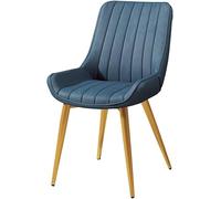 Générique Chaises de Cuisine et de Salle à Manger, Chaise de comptoir for Restaurant Occidental, avec Dossier, idéale for Les Loisirs et la négociation(Blue)