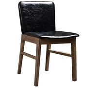 Générique Chaises de Cuisine et de Salle à Manger, Chaise de Salon rétro en Bois Massif for Usage Domestique, for négociation, réception, café, Magasin de vêtements(Black,A)