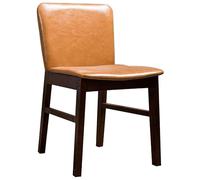 Générique Chaises de Cuisine et de Salle à Manger, Chaise de Salon rétro en Bois Massif for Usage Domestique, for négociation, réception, café, Magasin de vêtements(Orange,B)