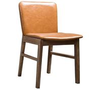 Générique Chaises de Cuisine et de Salle à Manger, Chaise de Salon rétro en Bois Massif for Usage Domestique, for négociation, réception, café, Magasin de vêtements(Orange,A)