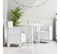 Générique Chaises de Jardin 2 pcs en Poly rotin Blanc,Chaises de Jardin,12.7KG-847458