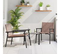 Générique Chaises de Jardin 2 pcs Noires 79x56x73,5 cm Rattan en polypropylène,Chaises de Jardin,12.95KG-42004143