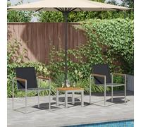 Générique Chaises de Salle à Manger - 2 pièces. Grises, 60x56x85 cm, en Acacia Massif.,Chaises de Jardin,21.8KG-3334839