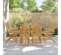 Générique Chaises Pliables de Jardin Lot de 8 53x66x99 cm Bambou,Mobilier de Jardin,Sièges de Jardin,Chaises de jardin-3278516