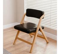 Générique Chaises Pliantes avec Coussin Rembourré, Tabouret De Bar Pliant, Gain De Place, Cuir PU Et Cuir Ciré à l'huile for Balcon, Mariage, Salon