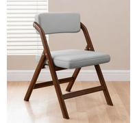 Générique Chaises Pliantes avec Coussin Rembourré, Tabouret De Bar Pliant, Gain De Place, Cuir PU Et Cuir Ciré à l'huile for Balcon, Mariage, Salon