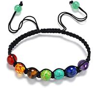 Générique Chakra Bracelet Reiki Coloré Quartz Bracelet Perles Bracelet Accessoires Collier Femmes Bijoux