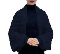 Générique Châle-Cape Polaire d'Hiver pour Femme Poncho Doux avec Imprimé Plaid et Boutons Couverture à Carreaux Chaud pour Usage Intérieur et Extérieur en Deux Tailles Confortables