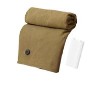 Générique Châle Chauffant Portable - 150 X 80 Cm, Couverture Chauffante Alimentée par Batterie USB, 3 Niveaux De Chauffage, Chauffage Rapide en 15 Secondes, Châle Doux avec Fermeture Éclair - Vert