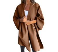 Générique ChâLe Femme Chaud Doux,Manteau Cardigan Ouvert sur Le Devant Manteau Surdimensionné à Manches Chauve-Souris Couverture Chaude ChâLe Cape Tendance pour L'Automne Et l'hiver (Brown L)