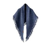Générique Chale Femme Chaud, Écharpe Triangulaire décontractée en Pashmina avec Franges et Pompons châle Polyvalent pour Cape ou Pull-Over