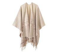 Générique Chale Femme Hiver Chaud Cape Plaid Impermeable Pour Soirée Manteau Ethnique Poncho Polaire Gilet Châle Élégant Intérieur Homme Léger
