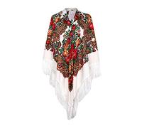 Générique Chale Femme Hiver Chaud Polaires Et D'hiver Poncho Homme À Franges Cape Laine Impermeable Glands Écharpe En Soie Grosse Echarpe Gilet Couvre Epaule