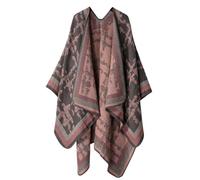 Générique Chale Femme Hiver Chaud Poncho Pull Réversible Echarpe Paillette Cape Châle Pour Soirée Écharpe Ponchos Et Capes Tricoté Élégante Fourrure Uni Vêtements