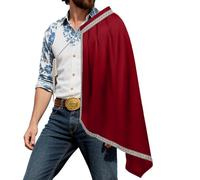 Générique Châle Renaissance pour Homme | Cape Médiévale Demi-Épaule Cosplay | Écharpe Renaissance,Cosplay pour Halloween Carnaval Fête à Thème École à la Maison Mascarade