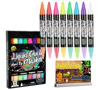 Générique Chalk Markers | 6.42In Ended Erasable Whiteboard Pens | Smudge Proof PP Writing Supplies Smooth Ink Easy Clean Reusable Marker Set | Classroom Office Wedding Signs Home Kitchen Events