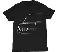 Générique Challenger Headlights on Muscle Car T Shirt - Retro American Street Machine Artwork Vintage Performance Style