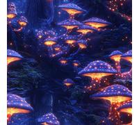 Générique Champignon Brillant Papier Peint Épaissir Mat Auto Adhésif 44x300 cm Forêt Peinte Meubles Autocollants Amovible Comptoir Contact Papier Stickers Muraux pour Bains Salon Chambre