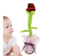 Générique Chant De Rose en Peluche - Fleur Musicale Dansante, Wiggle Interactive | Les d'apprentissage du Développement, Une Fleur Portable Amusante avec Une Lecture De Charge USB, des FL