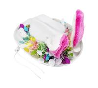 Générique Chapeau à Oreilles de Lapin,Accessoire Festif Saisonnier Pour Tête | Chapeau Cowboy Lapin,pour Chasse aux Œufs Fêtes et Célébrations