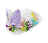 Générique Chapeau à Oreilles de Lapin,Accessoire Festif Saisonnier Pour Tête | Chapeau de Pâques Cowgirl | Pour Chasses Aux Œufs Carnavals Et Fêtes Familiales