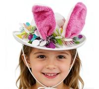 Générique Chapeau à Oreilles de Lapin pour Pâques | Accessoire Festif Saisonnier Pour Tête | Chapeau De Cowboy De Pâques,Pour Chasses Aux Œufs Carnavals Et Fêtes Familiales
