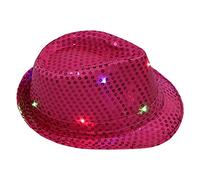 Générique Chapeau à Paillettes, Noir Blanc Unisexe, années 70 80 Tenue Disco, Accessoire, Carnaval, Costume, fête déguisée, fête à thème Anniversaire Performance Gris Foncé Bleu Vert Armée Argentés