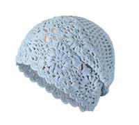 Générique Chapeau Ample en Coton Crochet pour Femmes, Casquette Florale d'été découpée en Tricot Fait à la Main Ma Belle Histoire Casquette Noir Homme