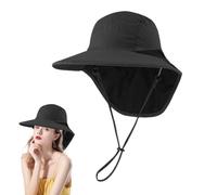 Générique Chapeau Anti-UV,Bord Large Ajustable, Protège-Nuque Aéré, Style Bucket | Modèle Seau | pour Randonnée, Pêche, Plage, Voyage, Vélo, Course à Pied