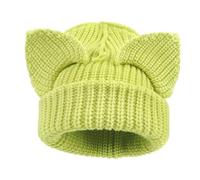 Générique Chapeau Avec Oreilles De Chat - Couvre-Chef Tricoté Chaud Et Mignon - Bonnet en Tricot Épaissi - Famille Amis Collègues Petite Amie Mère Navette Hiver Lieu De Travail Costume Navette