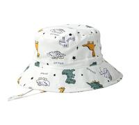 Générique Chapeau Bob Dinosaure pour Tout-Petits, Large Bord et Imprimé Dessin Animé, pour Garçons et Filles, pour Jeux en Plein Air et Protection Solaire