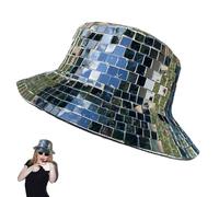 Générique Chapeau Bob Pour Femme Disco Ball - Crystal Design Pour DJ | Accessoires Pour Les Fêtes, Les Clubs Et Less Festivals, Attirez L'attention Avec Ce Chapeau Étincelant De Style Boule Disco