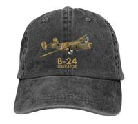 Générique Chapeau Chaud B 24 Liberator WW2 Heavy ER Casquettes de Baseball Pointed Cap Airplane Lover Soleil Chapeaux de Cowboy pour Hommes Papa Camionneur Cadeau de Chapeau