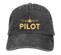 Générique Chapeau Chaud Casquette de Baseball Masculin lavée Born to Fly Pilot Trucker Casquettes Snapback Cowboy Casquettes Papa Casquettes de Golf Cadeau