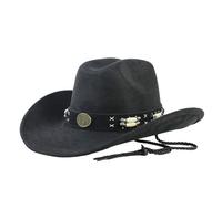 Générique Chapeau Cowboy et Fedora Rétro Américain pour Femme et Homme - Couvre-Chef Classique Tendance avec Protection UV - Chapeau Western Unisexe pour Un Style Vintage et Élégant