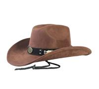 Générique Chapeau Cowboy et Fedora Rétro Américain pour Femme et Homme - Couvre-Chef Classique Tendance avec Protection UV - Chapeau Western Unisexe pour Un Style Vintage et Élégant